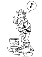 A coloring page of piet piraat